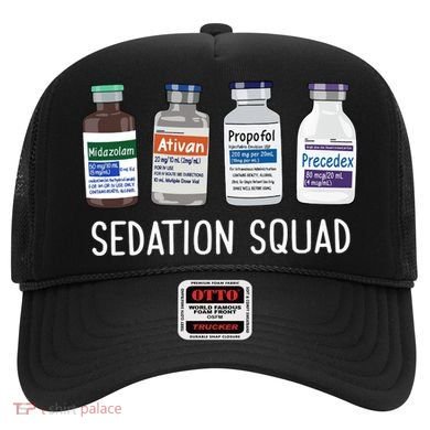 Sedation Squad Pharmacology Crna Icu Nurse Appreciation Gift Hat