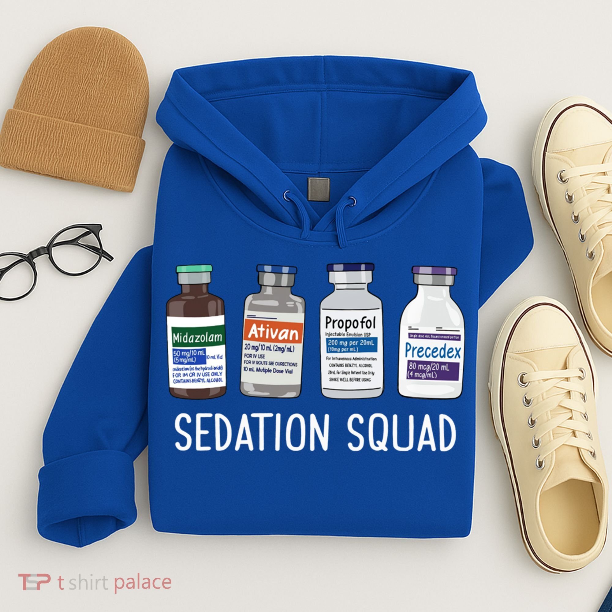 Sedation Squad Pharmacology Crna Icu Nurse Appreciation Gift Hoodie