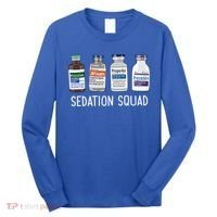 Sedation Squad Pharmacology Crna Icu Nurse Appreciation Gift Long Sleeve Shirt thumb 0