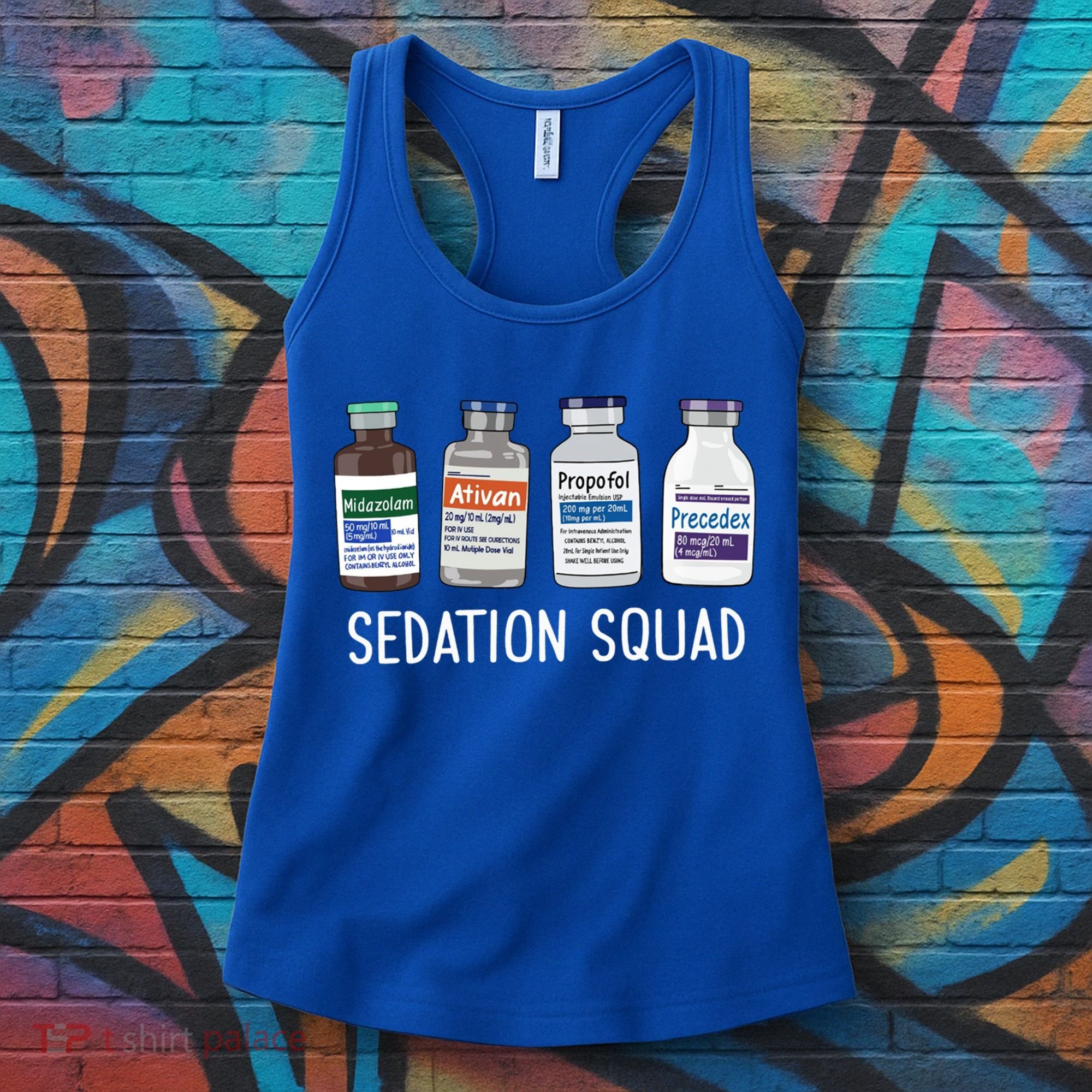 Sedation Squad Pharmacology Crna Icu Nurse Appreciation Gift Women's Tank Top