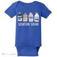 Sedation Squad Pharmacology Crna Icu Nurse Appreciation Gift Baby Bodysuit thumb 0