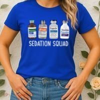 Sedation Squad Pharmacology Crna Icu Nurse Appreciation Gift Women's T-Shirt thumb 2