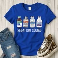 Sedation Squad Pharmacology Crna Icu Nurse Appreciation Gift Women's T-Shirt thumb 3