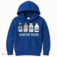 Sedation Squad Pharmacology Crna Icu Nurse Appreciation Gift Kids Hoodie thumb 0