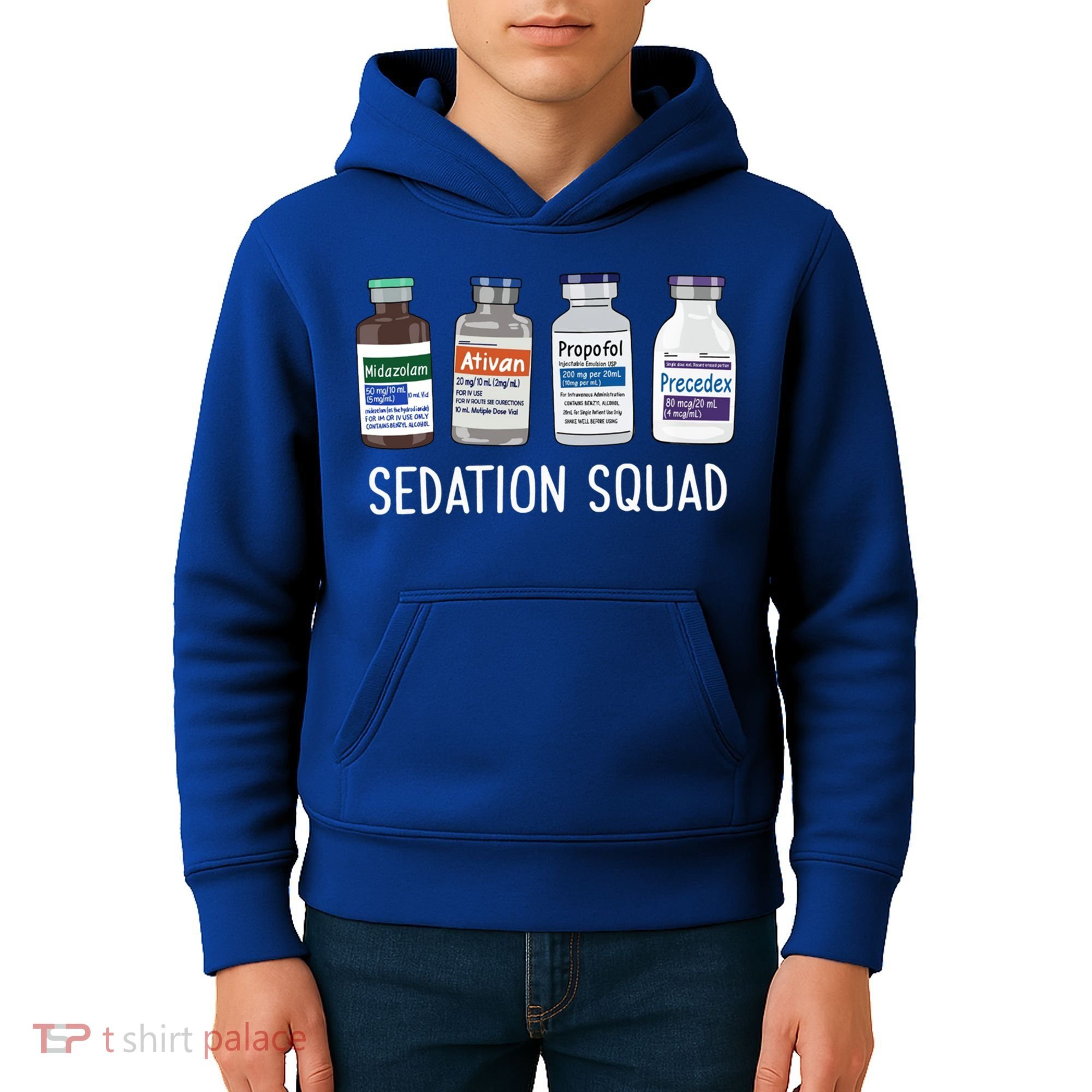 Sedation Squad Pharmacology Crna Icu Nurse Appreciation Gift Kids Hoodie