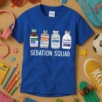 Sedation Squad Pharmacology Crna Icu Nurse Appreciation Gift Kids T-Shirt thumb 3