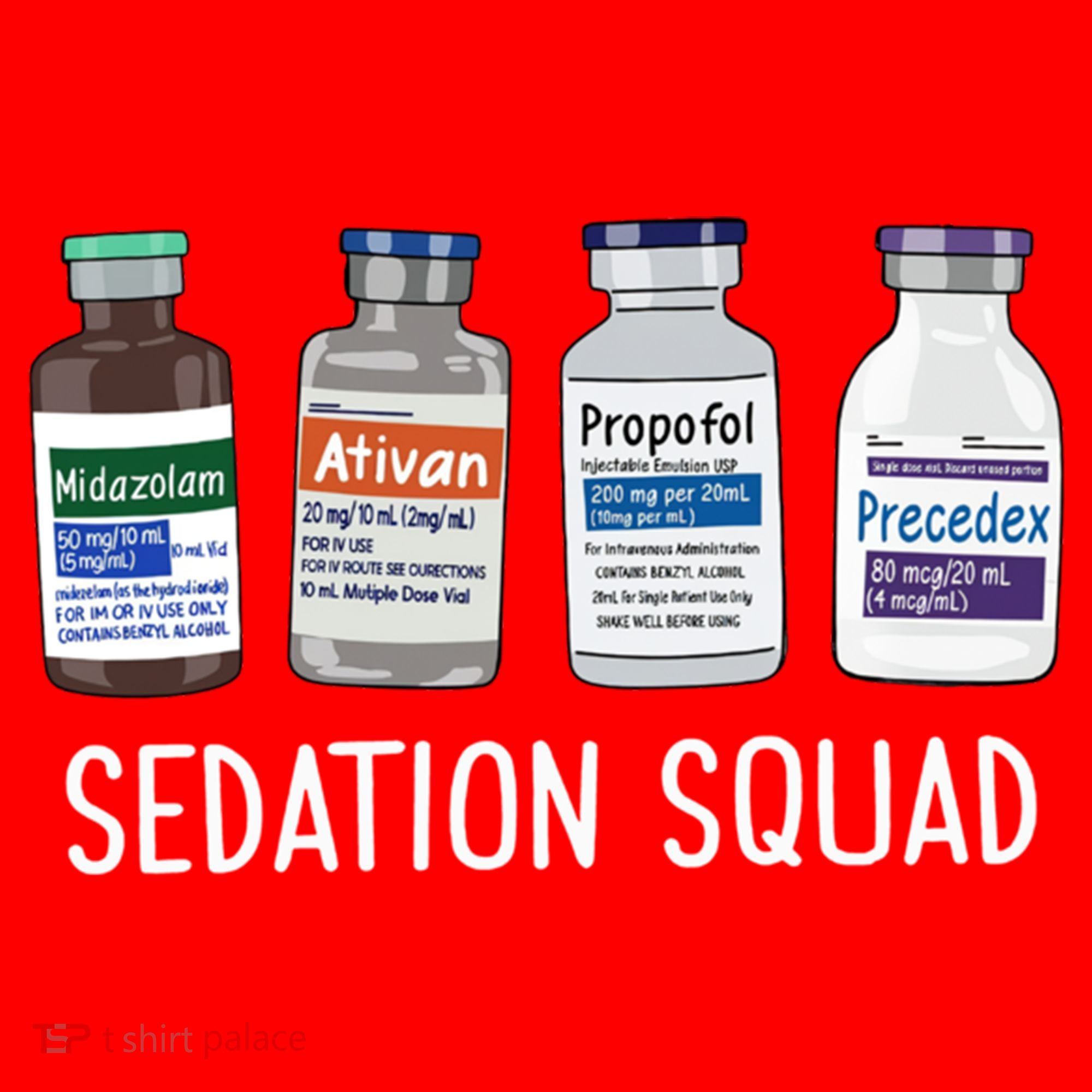 Sedation Squad Pharmacology Crna Icu Nurse Appreciation Gift Santa Hat