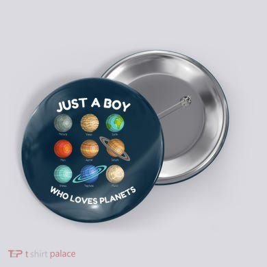 Solar System Planets Science Space STEM Button