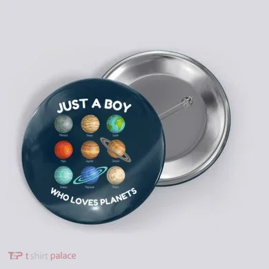 Solar System Planets Science Space STEM Button