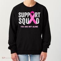 Support Squad Pink Ribbon Breast Cancer Awareness Women's Sweatshirt thumb 0
