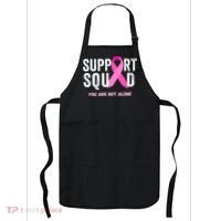 Support Squad Pink Ribbon Breast Cancer Awareness Apron thumb 0