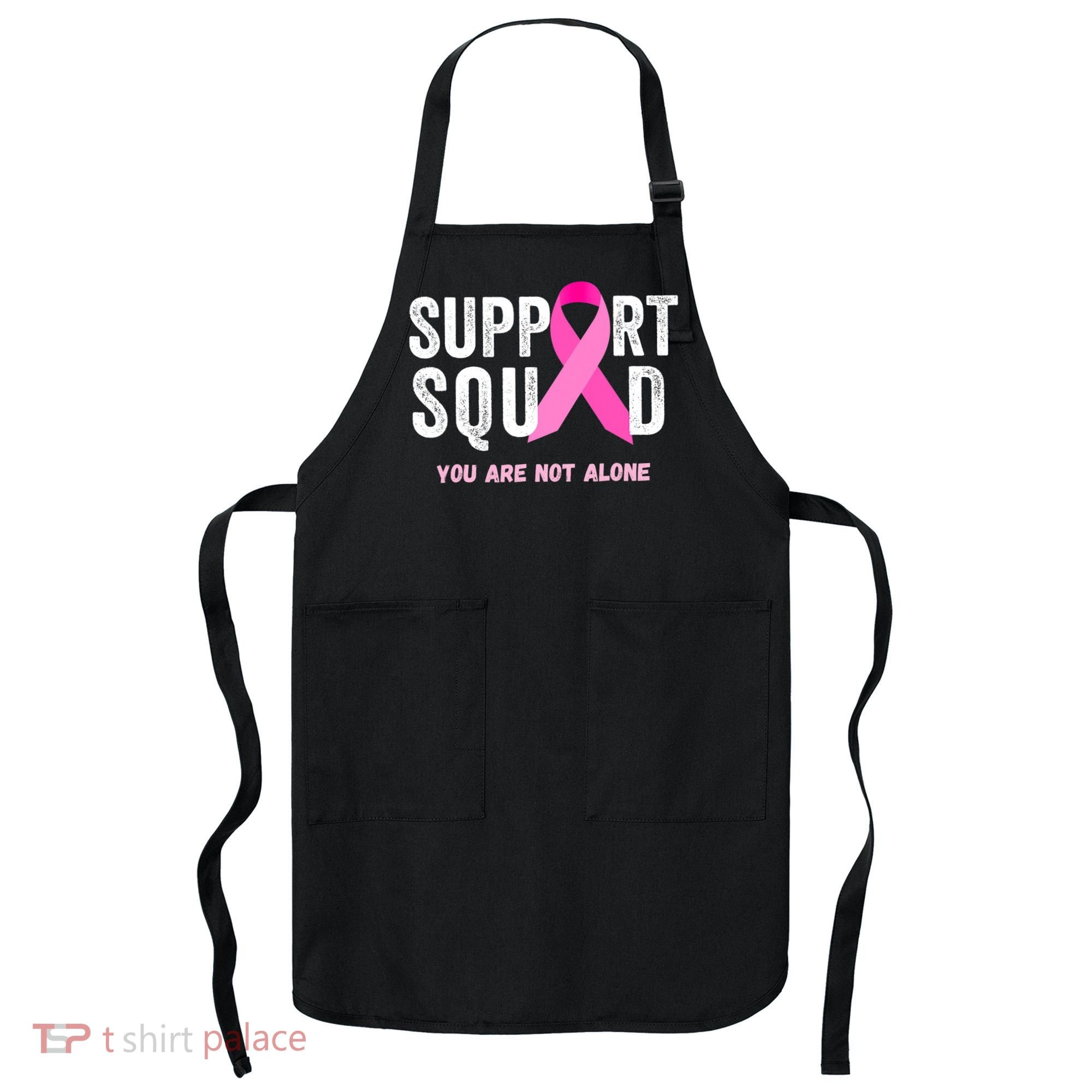 Support Squad Pink Ribbon Breast Cancer Awareness Apron