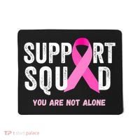 Support Squad Pink Ribbon Breast Cancer Awareness Mousepad thumb 0