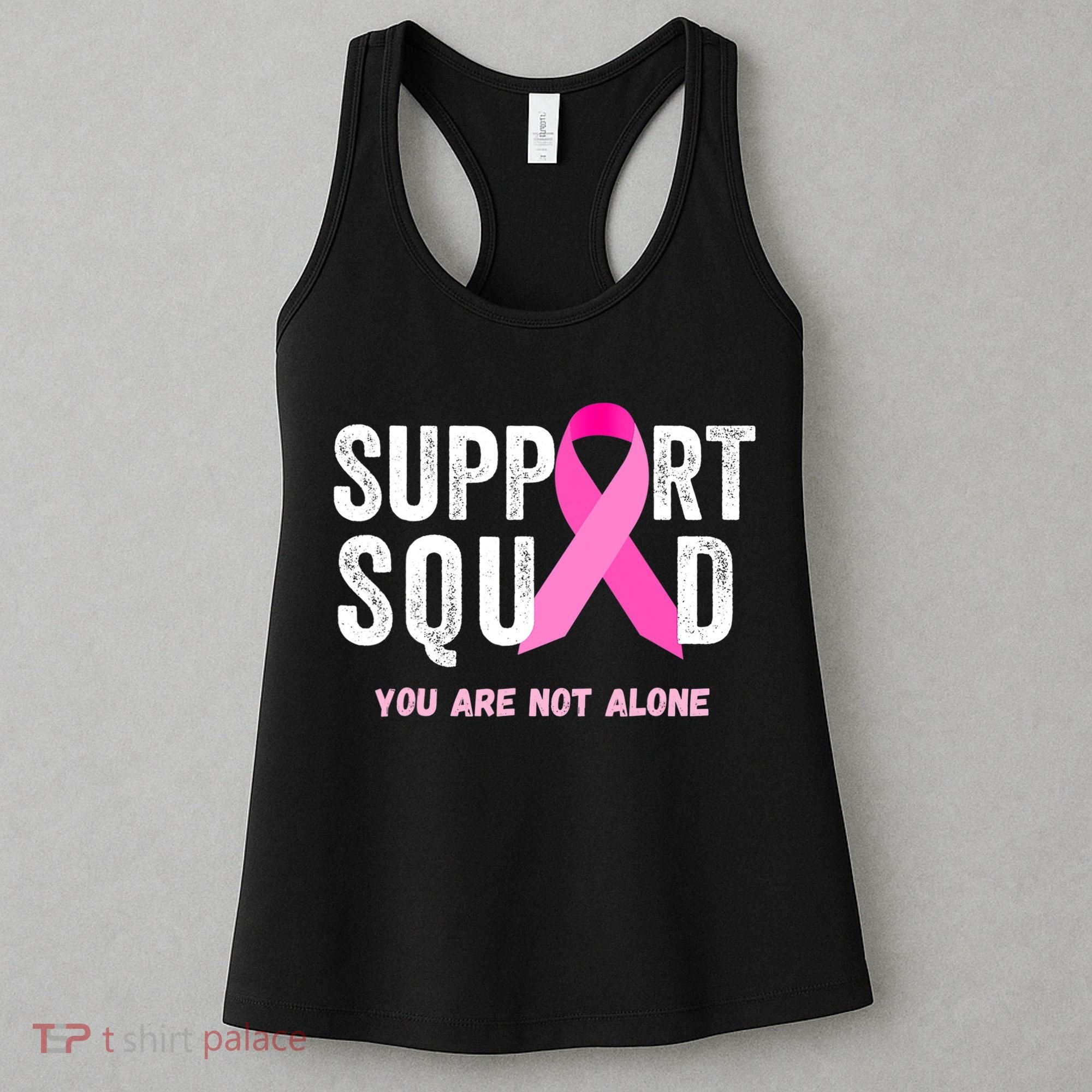 Support Squad Pink Ribbon Breast Cancer Awareness Women's Tank Top