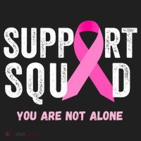 Support Squad Pink Ribbon Breast Cancer Awareness Hat thumb 2