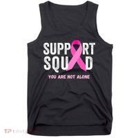 Support Squad Pink Ribbon Breast Cancer Awareness Tank Top thumb 0