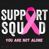 Support Squad Pink Ribbon Breast Cancer Awareness Visor thumb 3