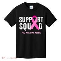Support Squad Pink Ribbon Breast Cancer Awareness Kids T-Shirt thumb 0