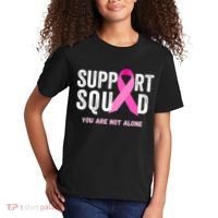 Support Squad Pink Ribbon Breast Cancer Awareness Kids T-Shirt thumb 2
