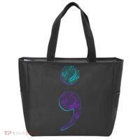 Semicolon Suicide Prevention Awareness Tote Bag thumb 0
