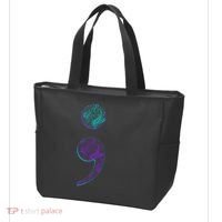Semicolon Suicide Prevention Awareness Tote Bag thumb 3