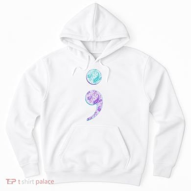 Semicolon Suicide Prevention Awareness Hoodie