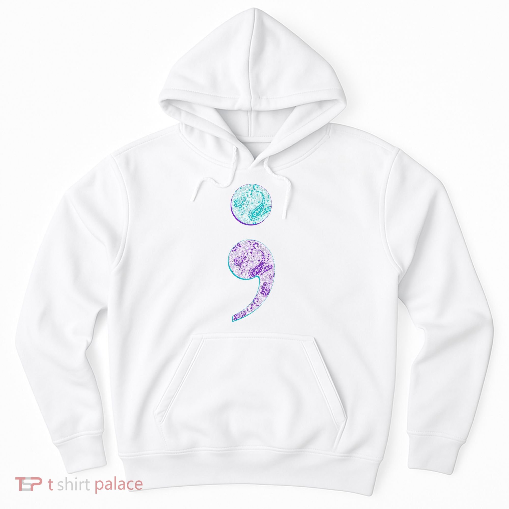 Semicolon Suicide Prevention Awareness Hoodie