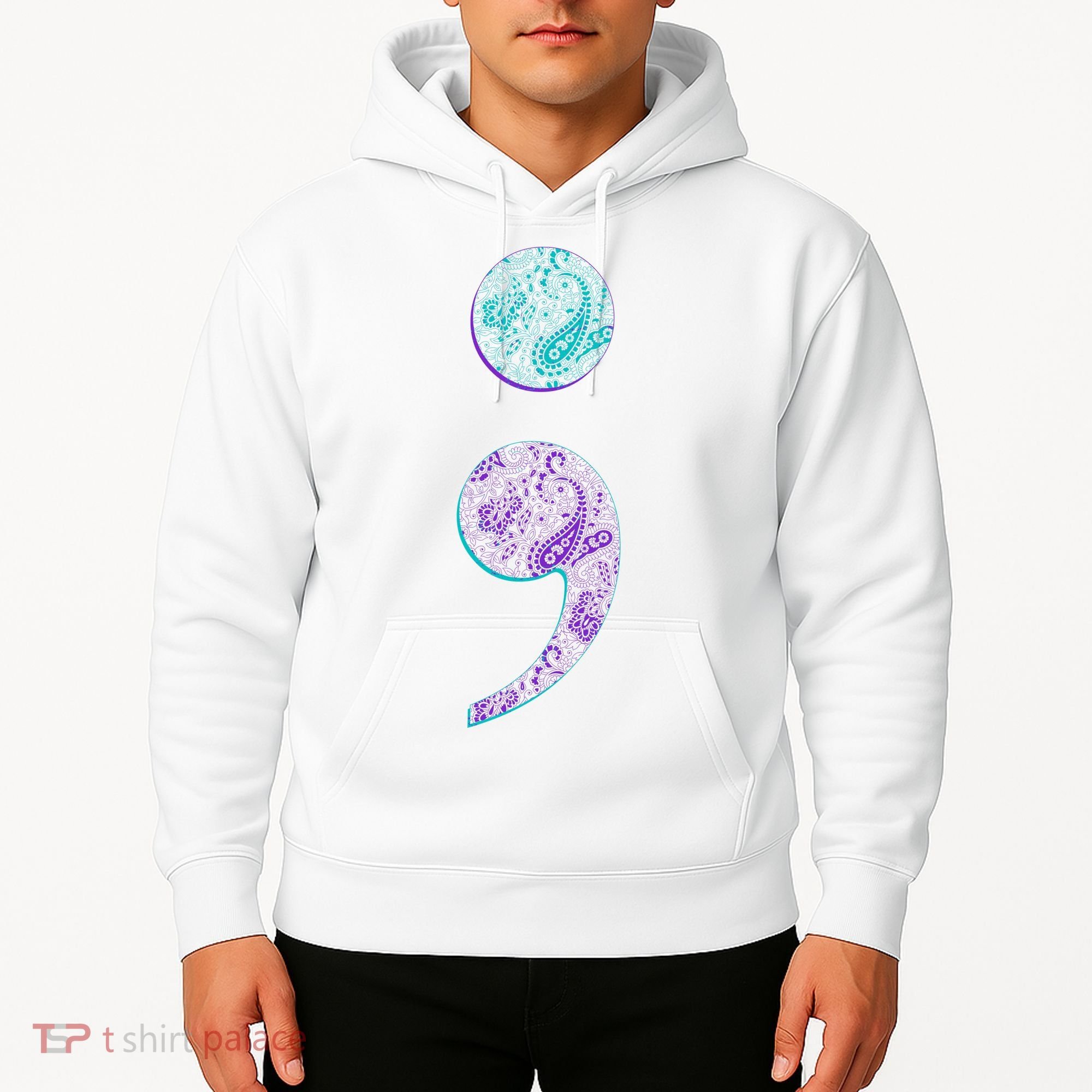 Semicolon Suicide Prevention Awareness Hoodie