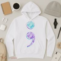 Semicolon Suicide Prevention Awareness Hoodie thumb 3