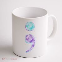 Semicolon Suicide Prevention Awareness Coffee Mug thumb 1