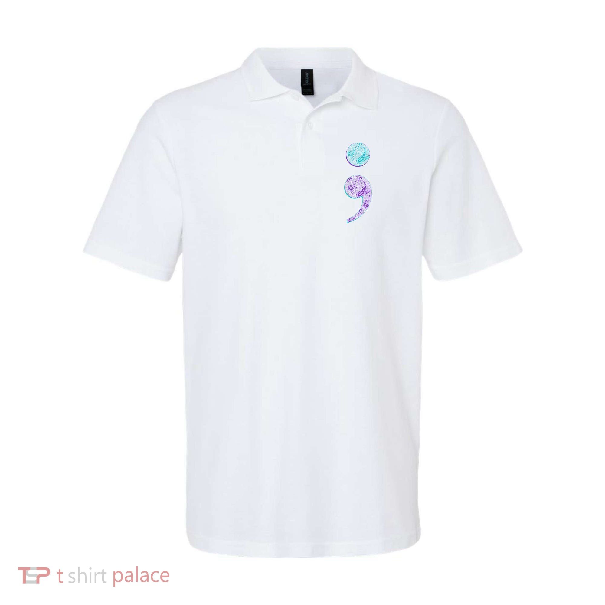 Semicolon Suicide Prevention Awareness Polo