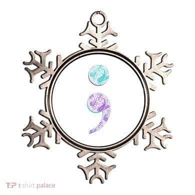 Semicolon Suicide Prevention Awareness Ornament