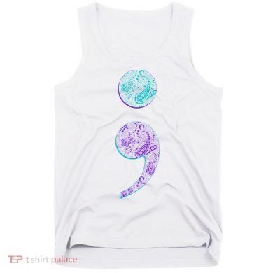 Semicolon Suicide Prevention Awareness Tank Top