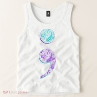 Semicolon Suicide Prevention Awareness Tank Top thumb 2
