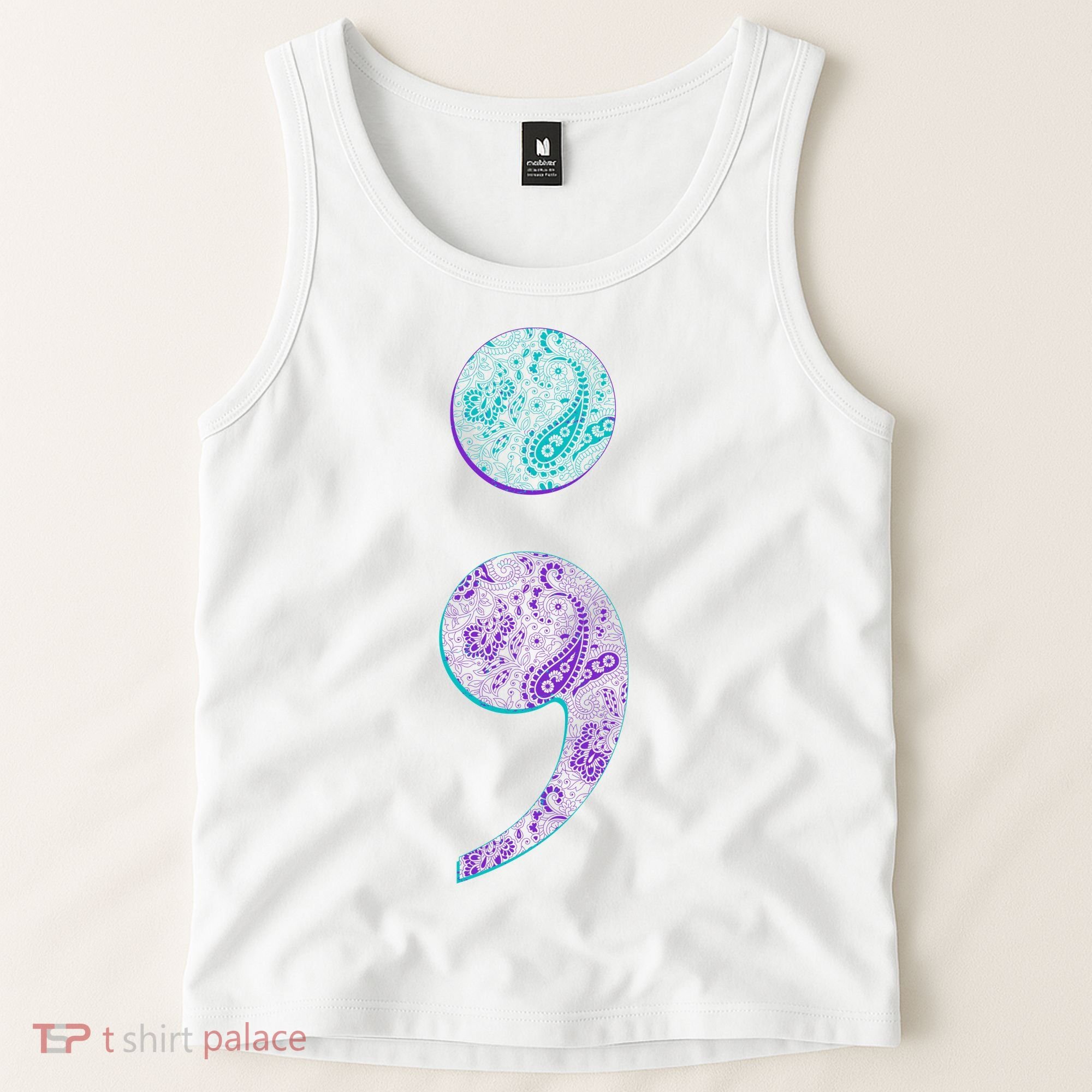 Semicolon Suicide Prevention Awareness Tank Top