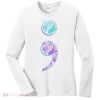 Semicolon Suicide Prevention Awareness Women's Long Sleeve Shirt thumb 0