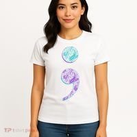 Semicolon Suicide Prevention Awareness Women's T-Shirt thumb 4