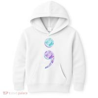 Semicolon Suicide Prevention Awareness Kids Hoodie thumb 0