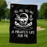 Spooky Skeleton Pirate Adventure Golf Towel thumb 1