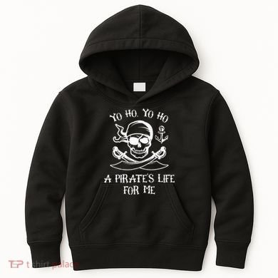 Spooky Skeleton Pirate Adventure Kids Hoodie