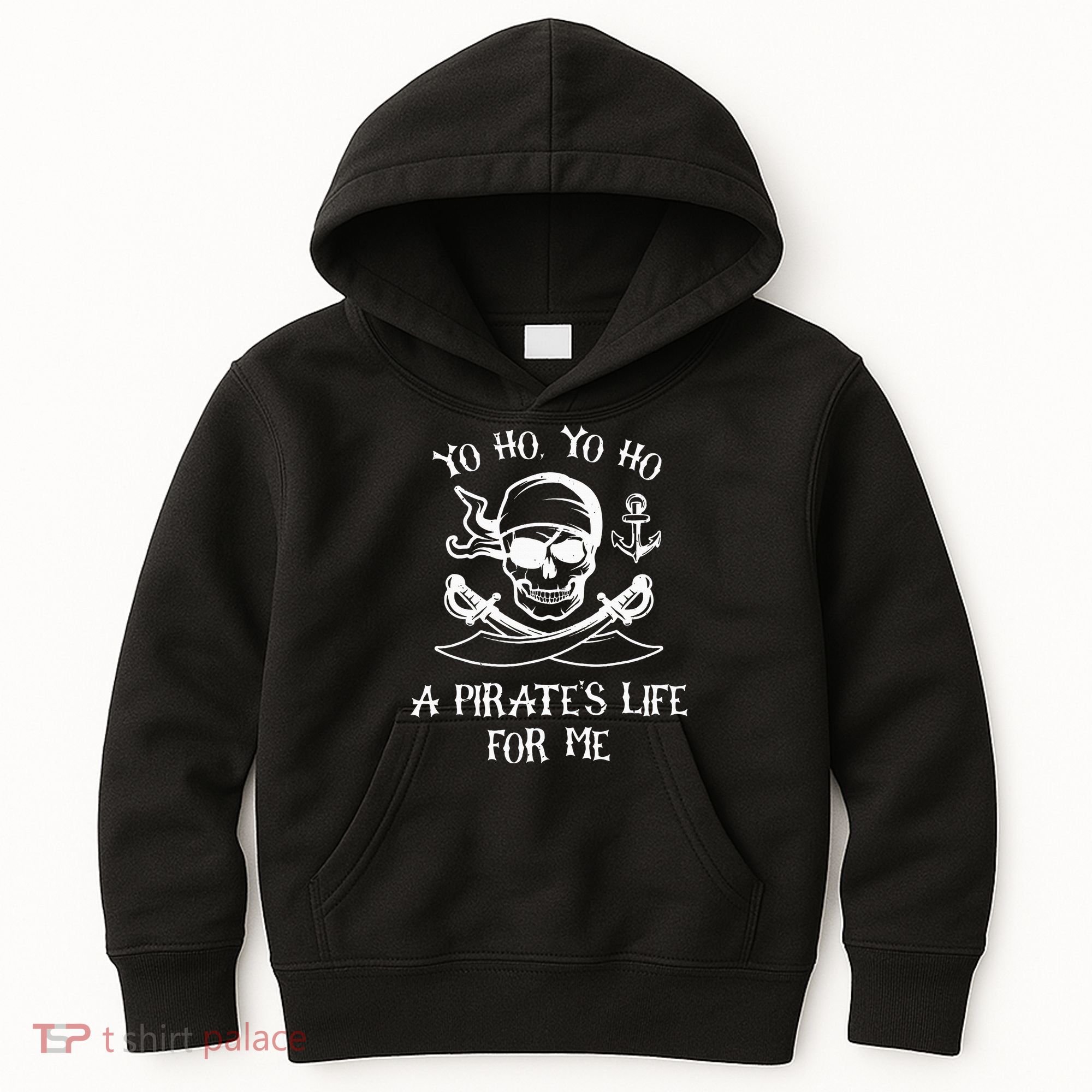 Spooky Skeleton Pirate Adventure Kids Hoodie