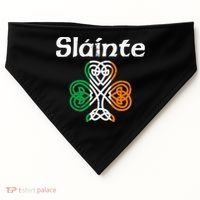 Slainte Saint Patrick's Day Irish USA-Made Doggie Bandana thumb 0
