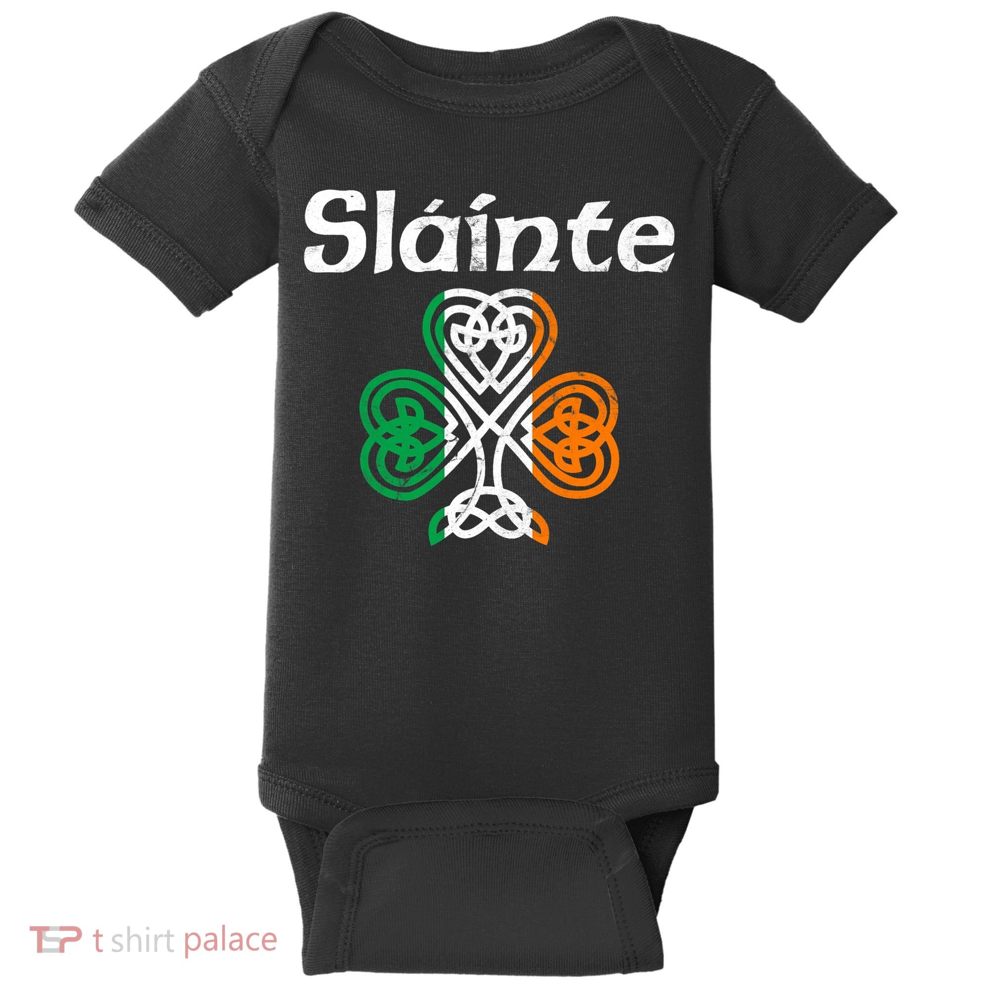 Slainte Saint Patrick's Day Irish Baby Bodysuit