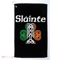 Slainte Saint Patrick's Day Irish Golf Towel thumb 0