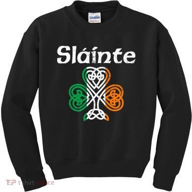 Slainte Saint Patrick's Day Irish Kids Sweatshirt