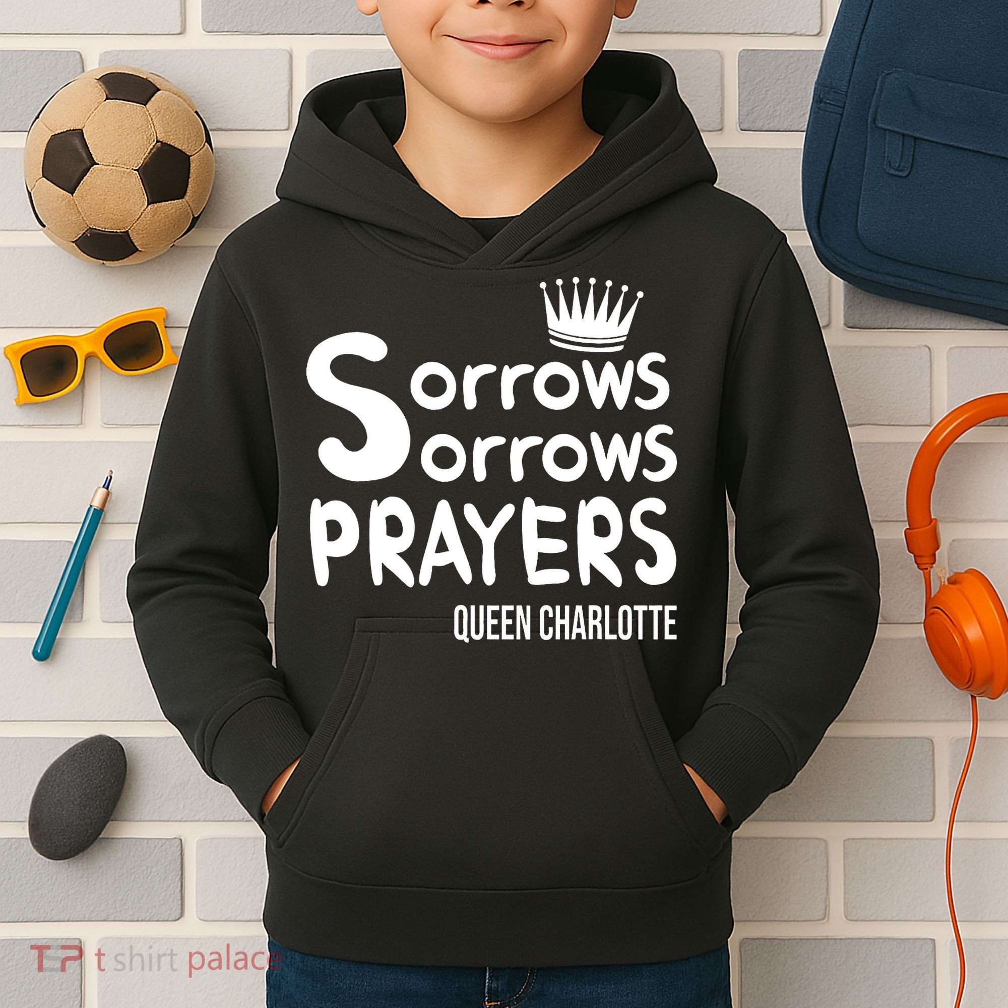 Sorrows Sorrows Prayers Proud Of Team Kids Hoodie
