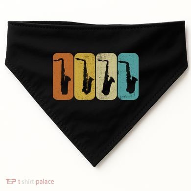 Saxophone Sax Player Gift Idea Saxophonist Music USA-Made Doggie Bandana