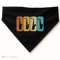 Saxophone Sax Player Gift Idea Saxophonist Music USA-Made Doggie Bandana thumb 0