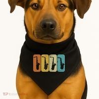 Saxophone Sax Player Gift Idea Saxophonist Music USA-Made Doggie Bandana thumb 1