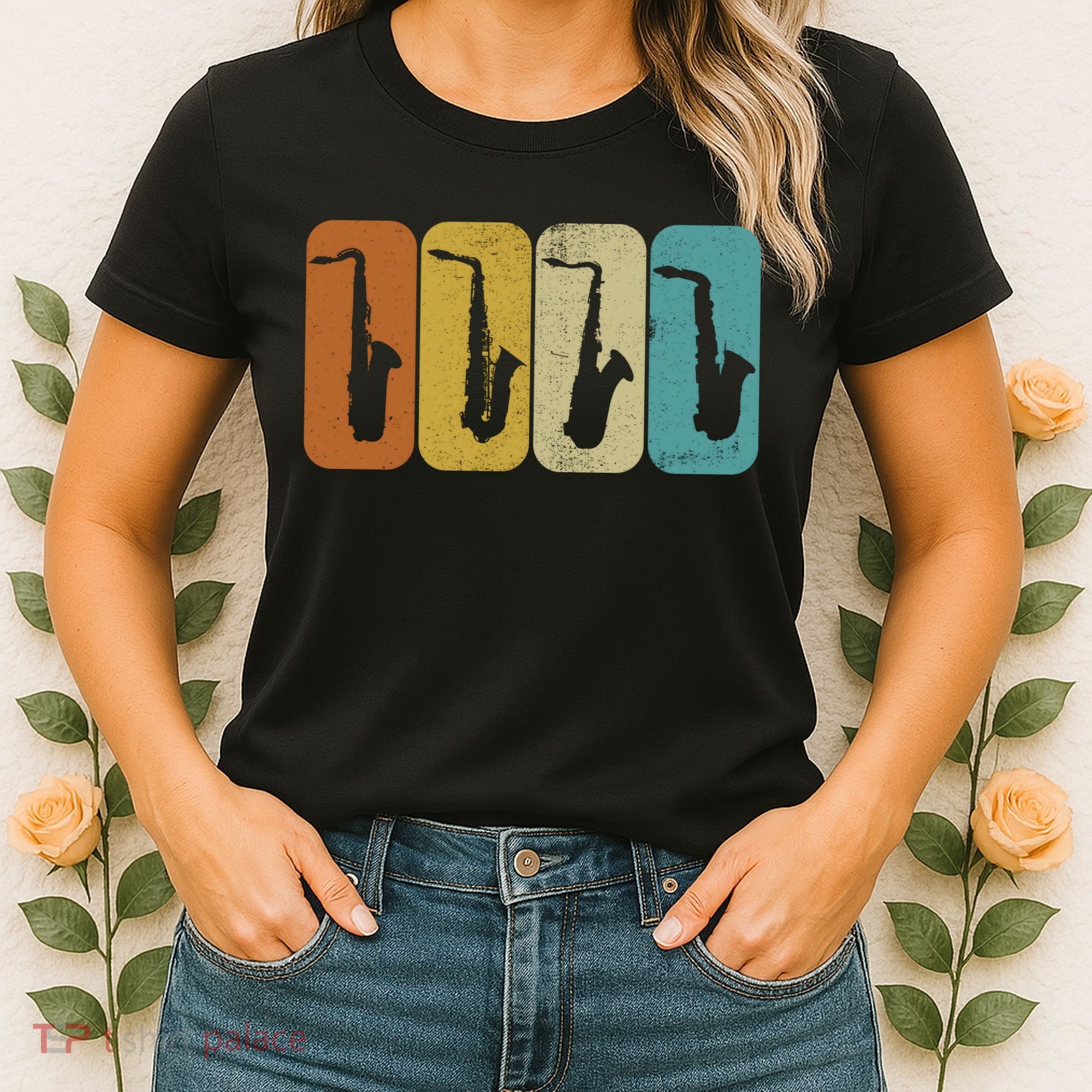 Saxophone Sax Player Gift Idea Saxophonist Music Women's T-Shirt